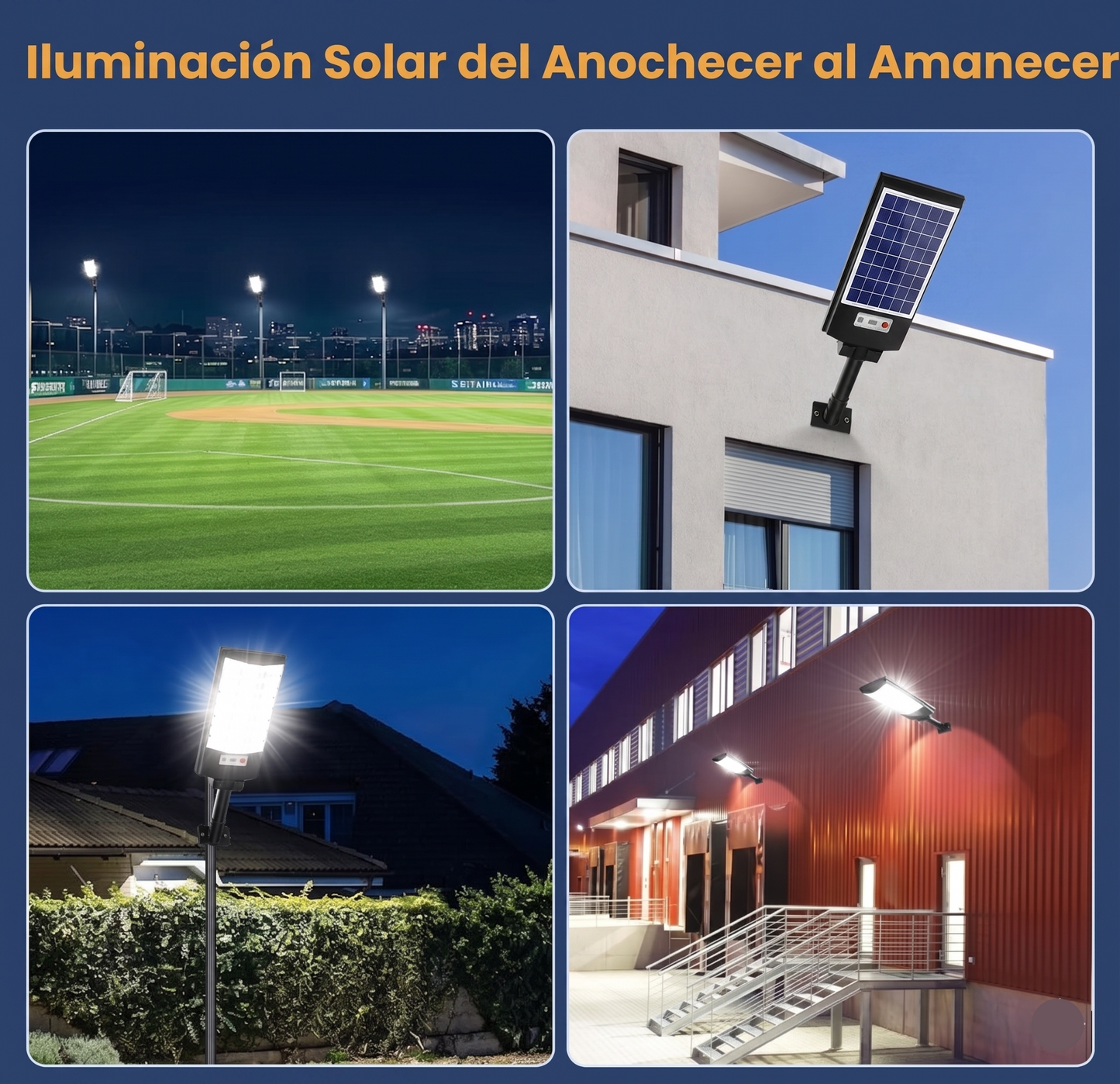 Pack x3 Focos Solares "Guardián LED" con Sensor Inteligente